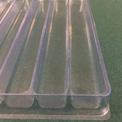 Rectangular Cavity Clear Plastic Trays X X