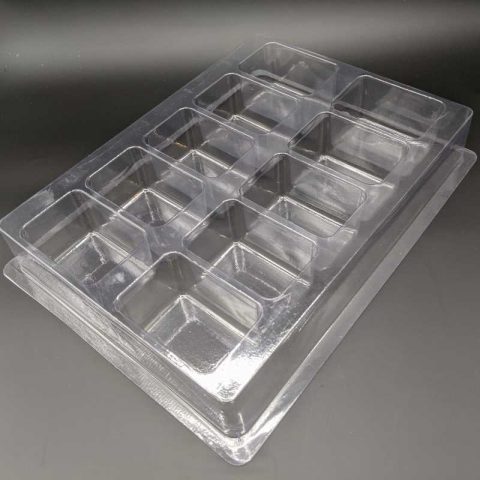 Rectangular Cavity Clear Plastic Trays 2 6 X 1 75 X 1 5 Engineered