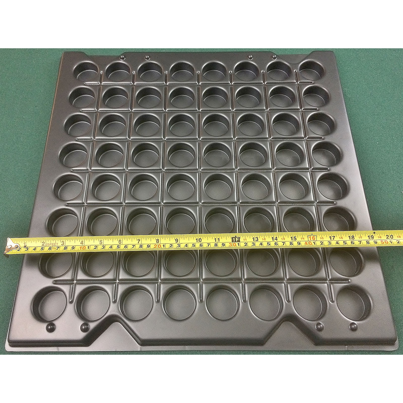 Large Plastic Tray 64 Round Cavity - ECP Plastic Trays