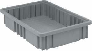 Medium Divider Bin Gray
