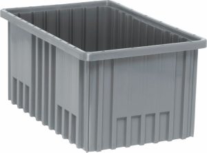 Gray Divider Bin 8" Depth