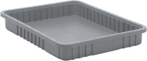 Large Gray Divider Bin