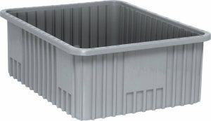 In Stock Gray Bin 8" Depth