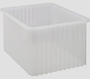 In Stock Large Bin 12" Depth Clear