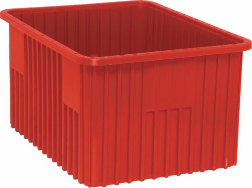 Red large Bin In Stock 12" Depth