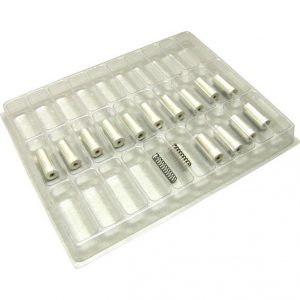 Rectangular Pocket Stock Plastic Trays - .5 X .75 X .5