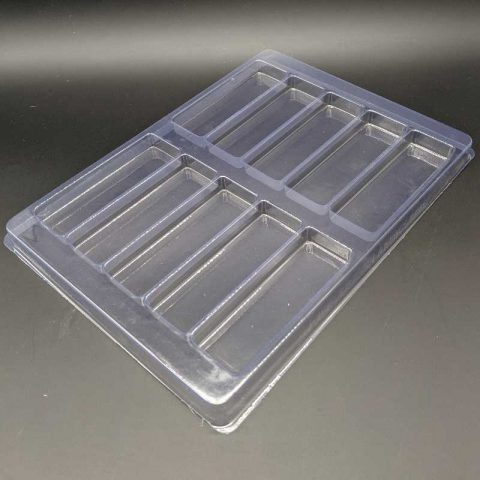 Rectangular Cavity Clear Plastic Trays - 4.38 X 1.44 X .5 - Engineered ...