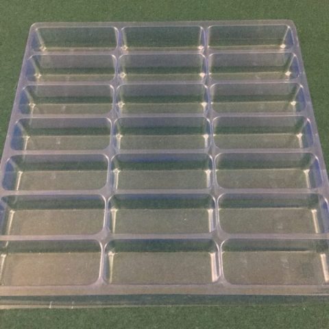 Rectangular Cavity Clear Plastic Trays - 3.60 X 1.30 X 1.13 ...