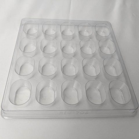 Oval Cavity Clear Plastic Trays - 1.75 X 1.25 X 0.75 - Engineered ...