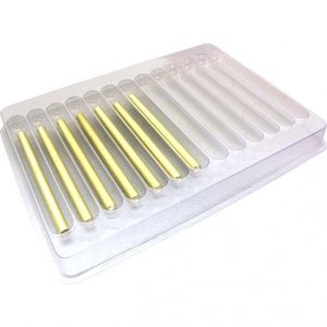 Cylindrical Cavity Clear Plastic Trays - 11 X .5 X .5