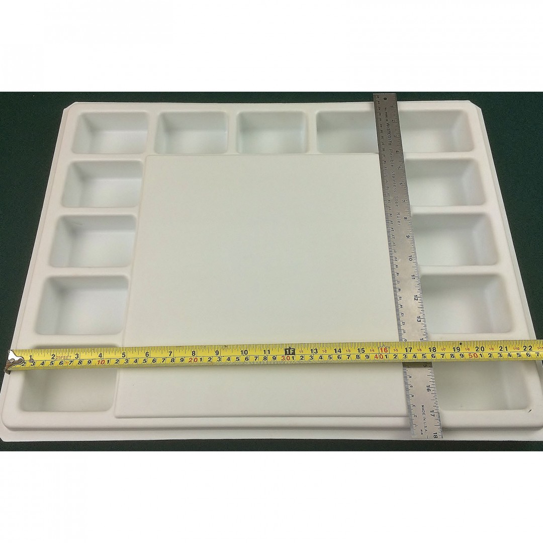 Large Plastic Kitting Tray 13 Cavity Engineered Components