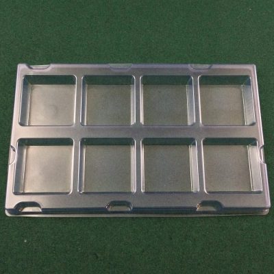 Clear Plastic Insert Tray: Cavity Size 2.75 X 2.75