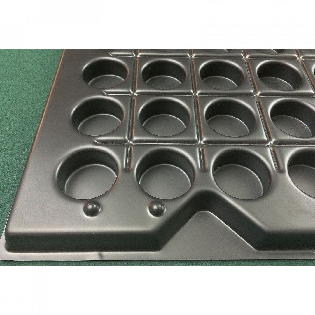 Large Plastic Tray 64 Round Cavity - ECP Plastic Trays