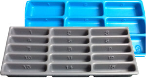 Number Identification Plastic Parts Trays