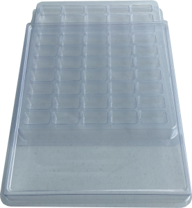 Lid with tray set