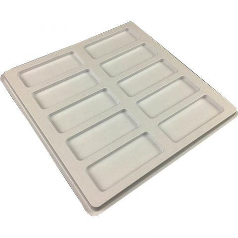 Rectangular Cavity Plastic Tray 4.5 x 1.65 x .25 - Engineered ...