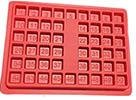 small cavity tray red