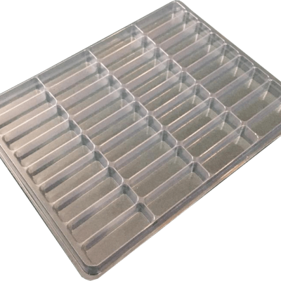 Rectangular & Square Cavity Clear Plastic Trays