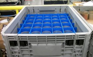 Container with Plastic Corrugated
