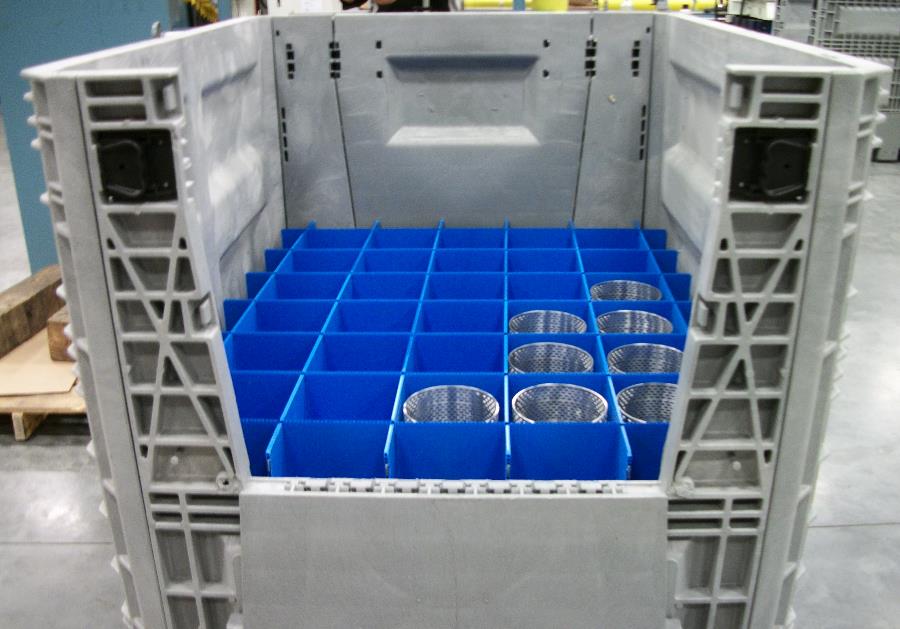 Small Plastic Bin With Dividers or Insert Trays Made to Fit