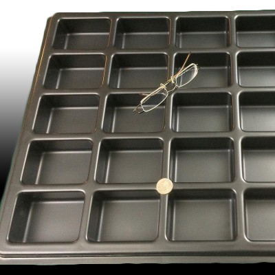 HIGH QUALITY Faux Leather Heavy Duty Tray Inserts w/ Full Size Plastic Tray 