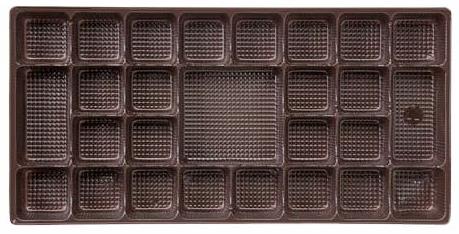 Disposable Food Tray with Dividers 1.2 X 1.1 - Stock Cavity Tray by ECP