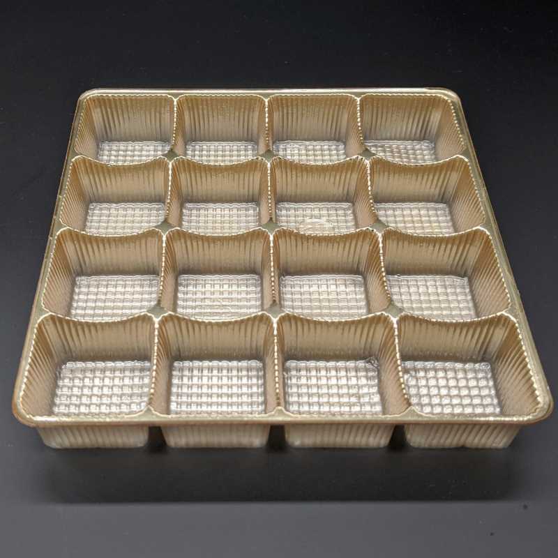 Disposable Food Tray with Dividers 1.2 X 1.2 - Stock Cavity Tray