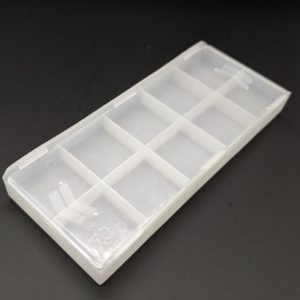 10 cavity tray with slide on cover