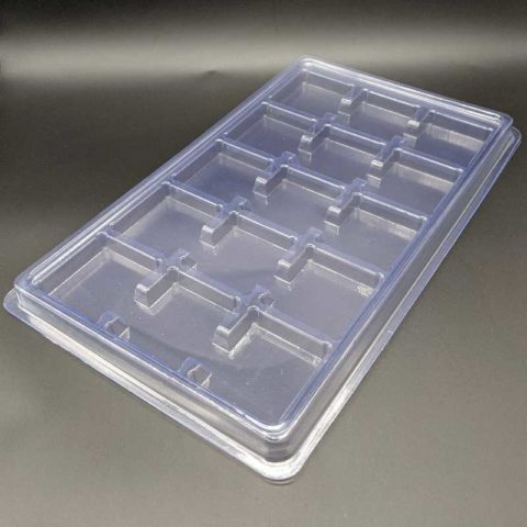 Clear Plastic Insert Tray: Cavity Size 2.21 X 2.05 ECP Tray