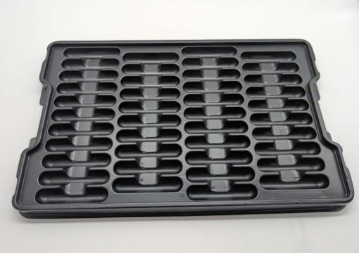 Side View of Cylindrical Cavity Tray