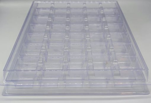 Static Dissipative Tray with 180 degree stack