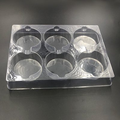 Round cavity plastic shipping tray