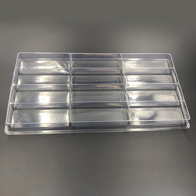 Plastic shipping tray with 6.5" cavity.