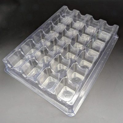 Clear Shipping Tray with 24 cavities