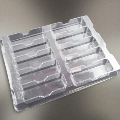 Rectangular Cavity Shipping Tray Stackable